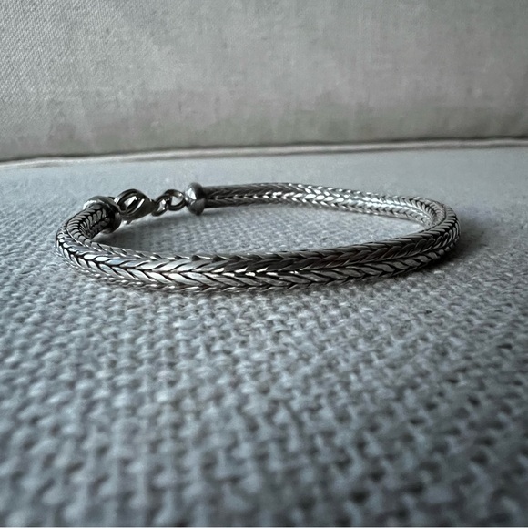 Sterling Silver Braided Rope Bracelet - Picture 5 of 9